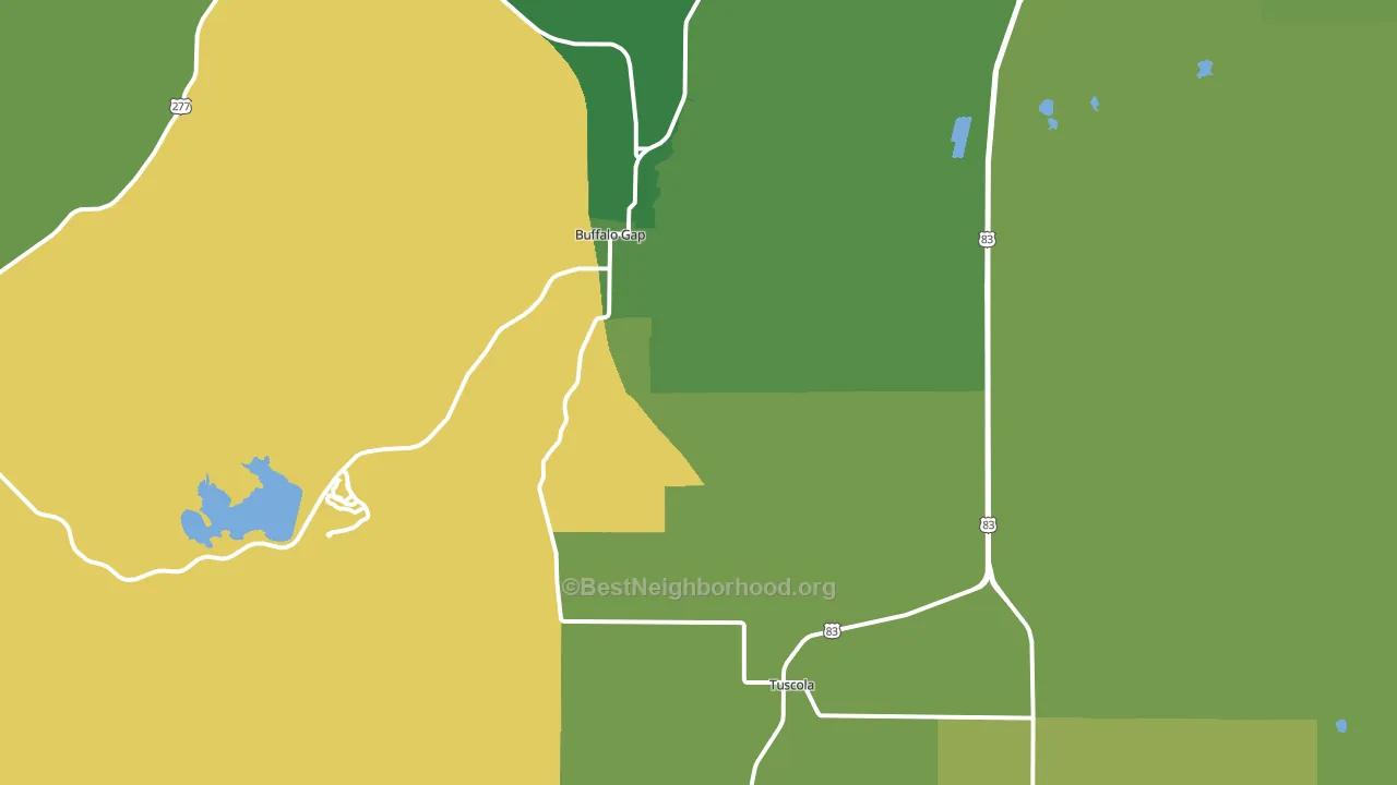 79562, TX block-group voter-turnout map