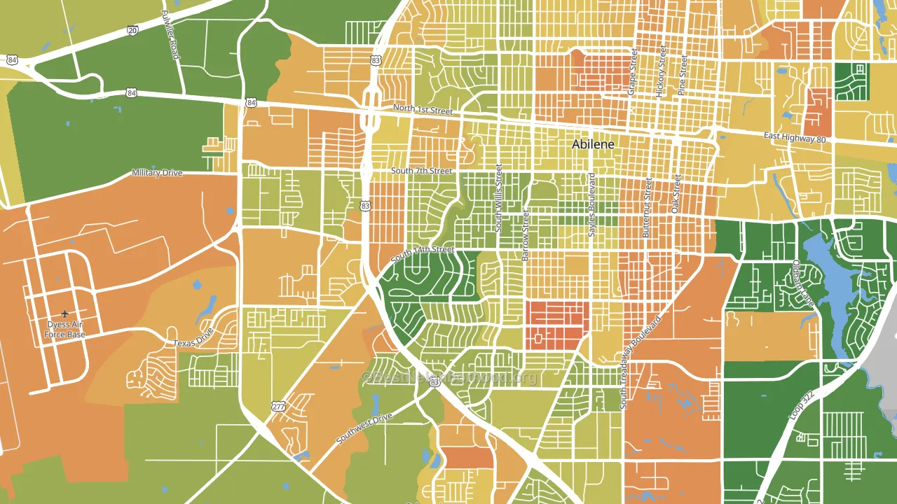 79605, TX block-group voter-turnout map