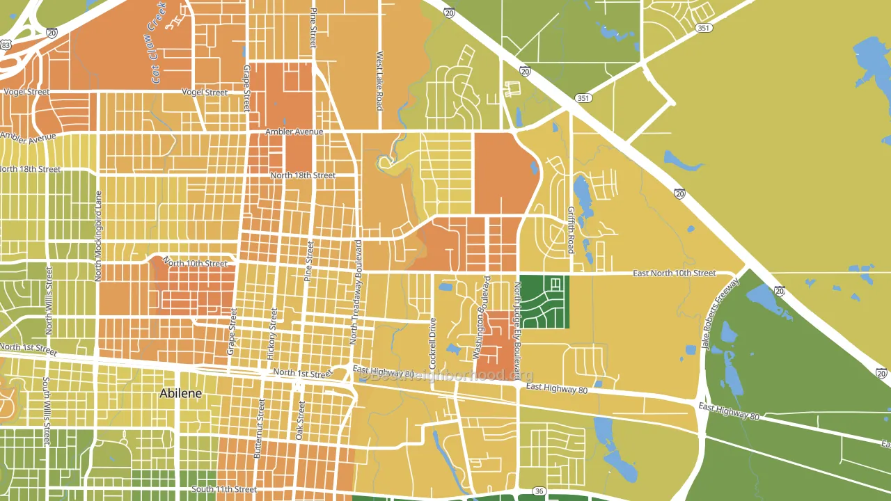 79699, TX block-group voter-turnout map