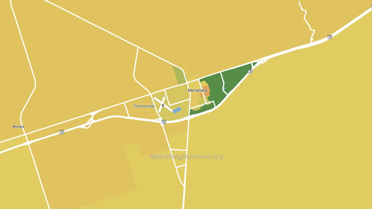 79756, TX block-group voter-turnout map