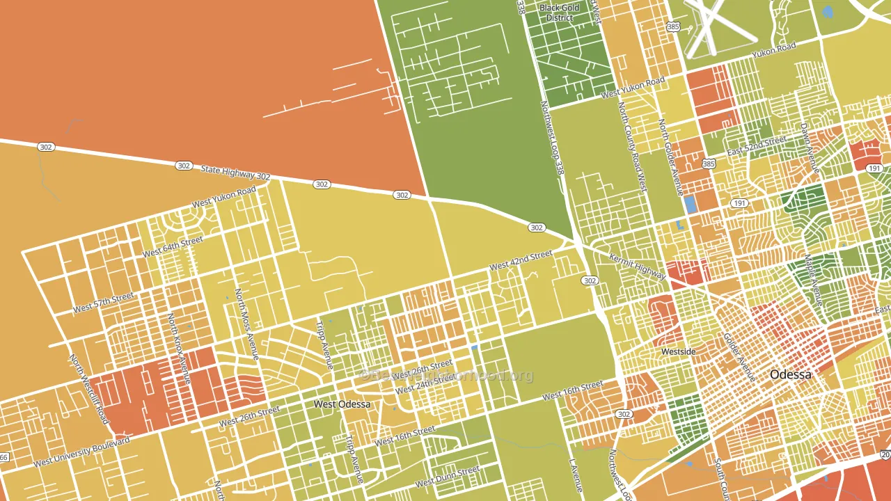 79764, TX block-group voter-turnout map