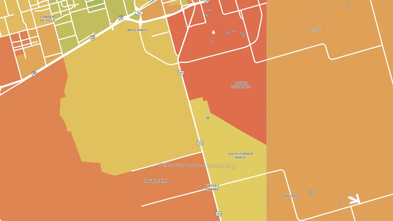 79766, TX block-group voter-turnout map