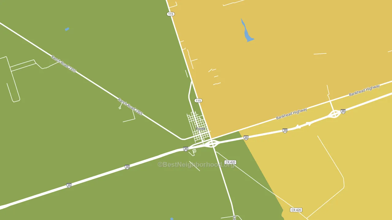 79777, TX block-group voter-turnout map