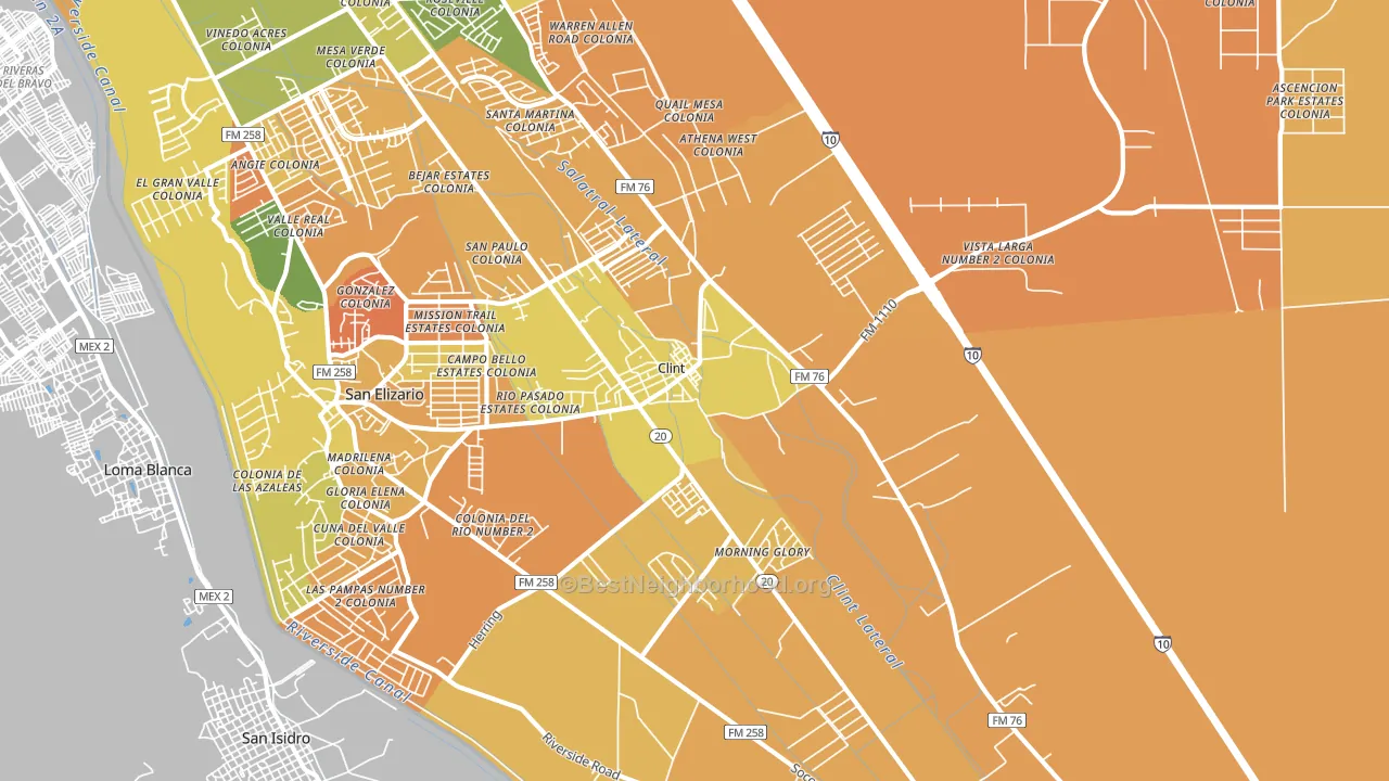 79836, TX block-group voter-turnout map