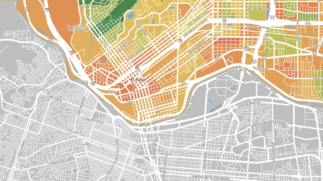 79901, TX block-group voter-turnout map