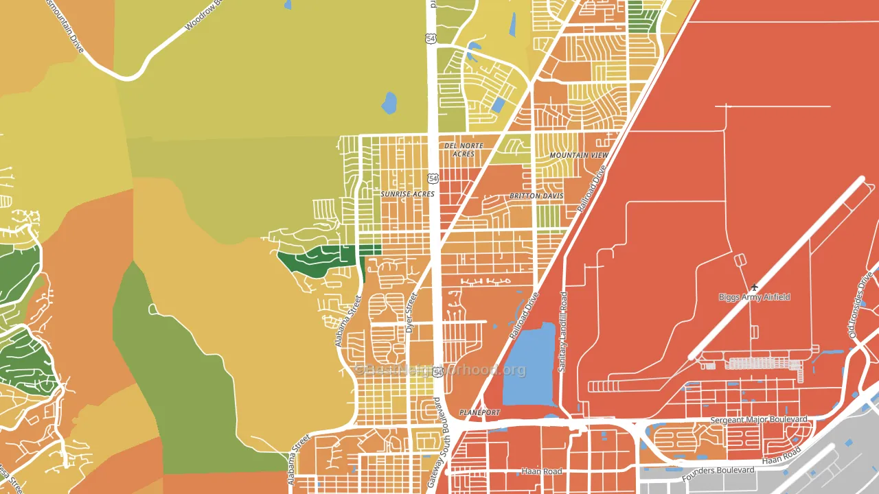 79904, TX block-group voter-turnout map