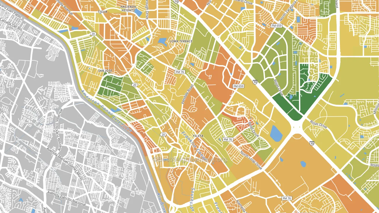 79907, TX block-group voter-turnout map