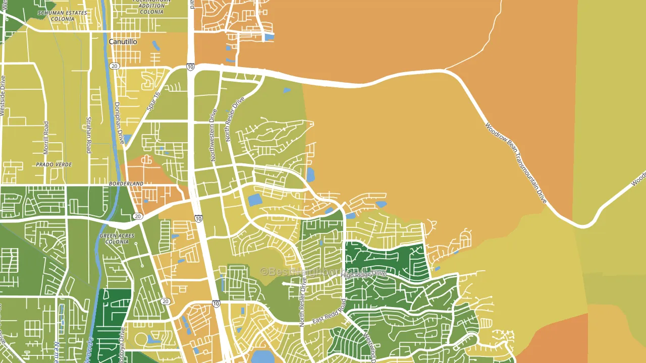 79911, TX block-group voter-turnout map