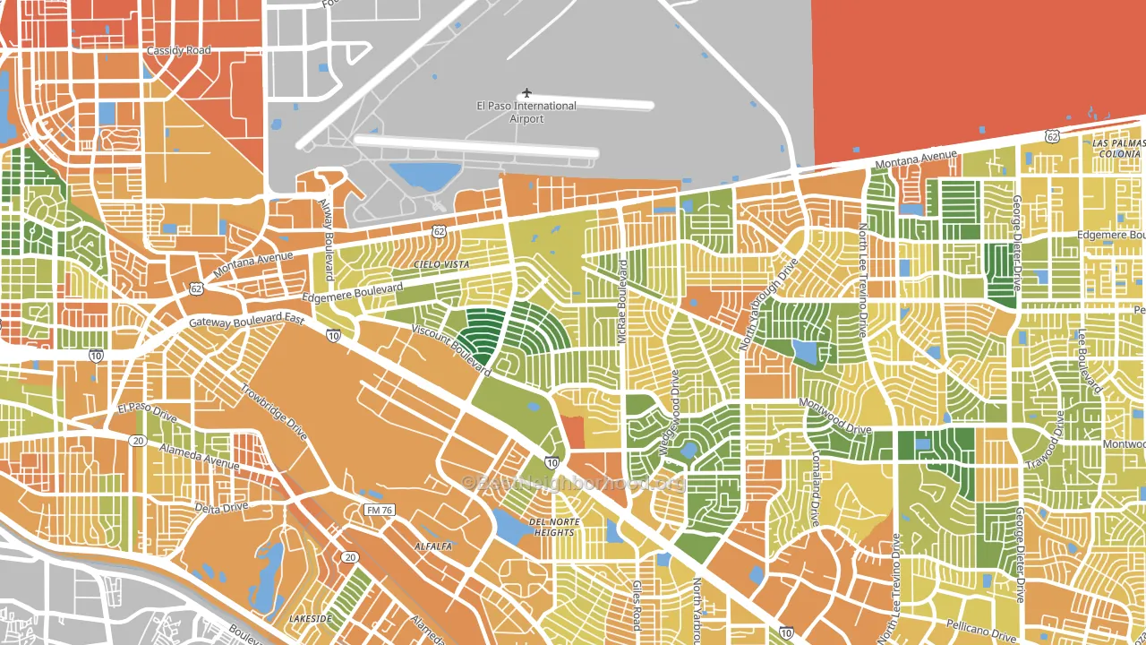 79925, TX block-group voter-turnout map