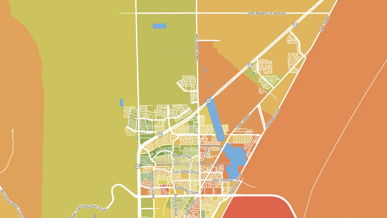 79934, TX block-group voter-turnout map
