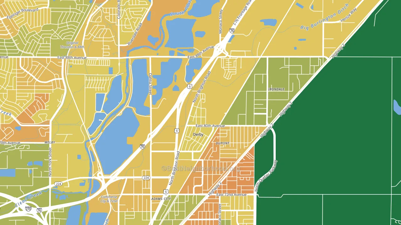 80024, CO block-group voter-turnout map