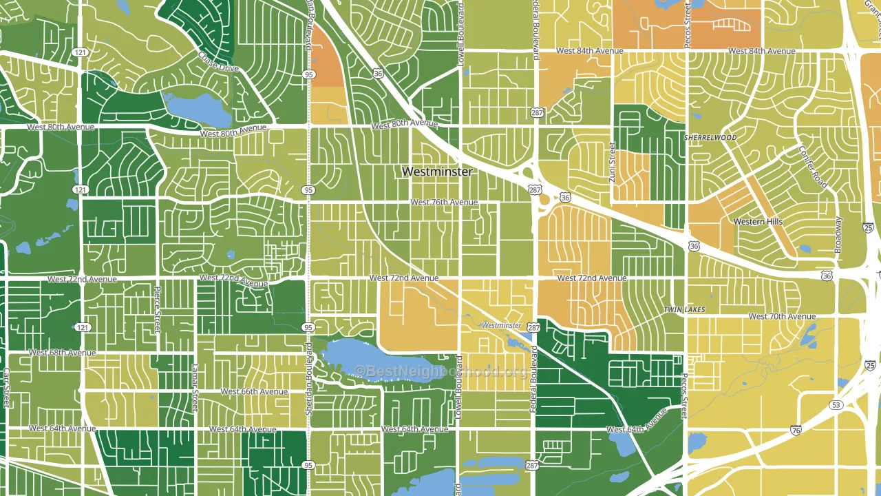 80030, CO block-group voter-turnout map