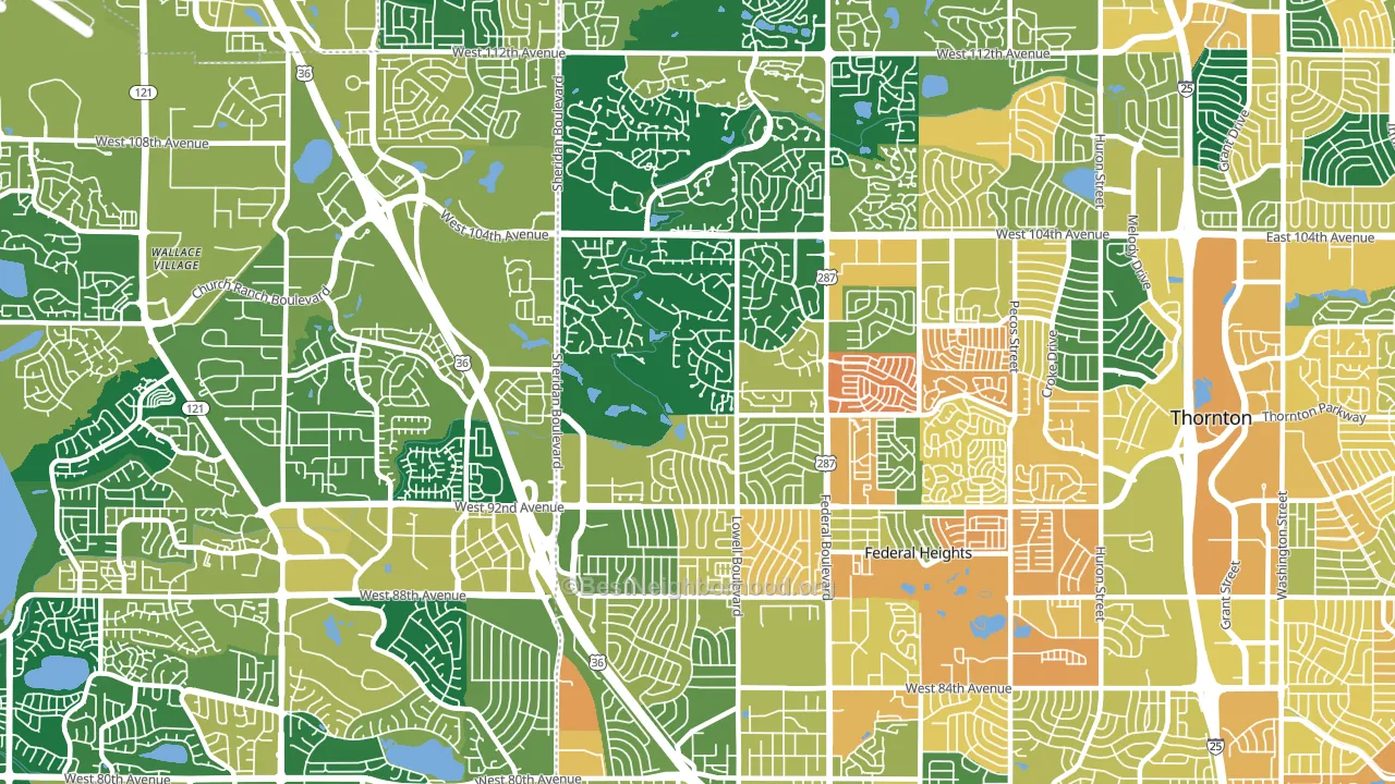 80031, CO block-group voter-turnout map
