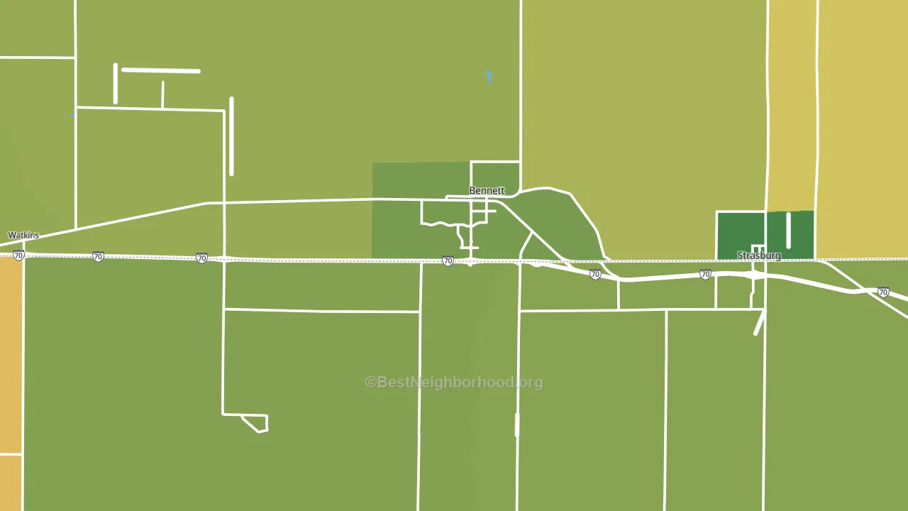 80102, CO block-group voter-turnout map