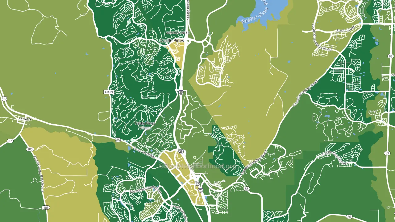 80108, CO block-group voter-turnout map