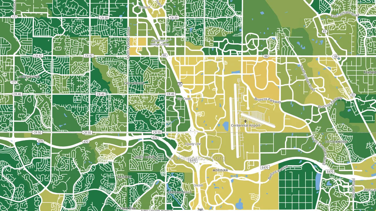 80112, CO block-group voter-turnout map