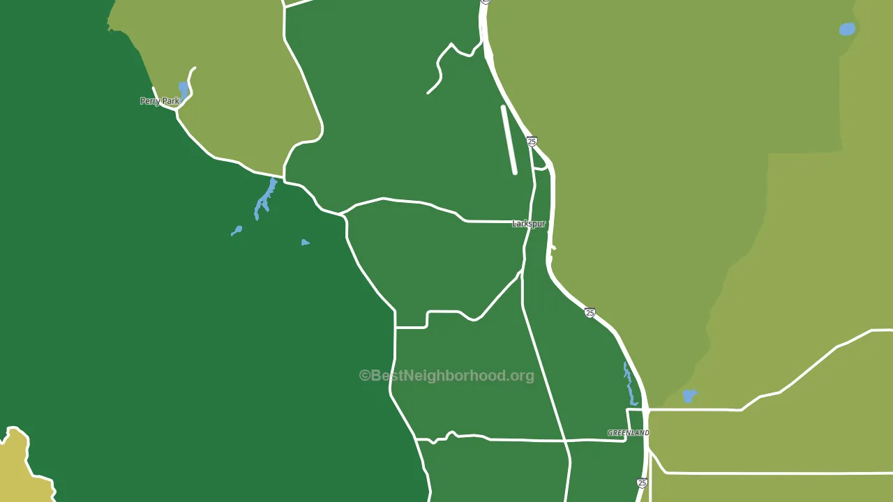 80118, CO block-group voter-turnout map