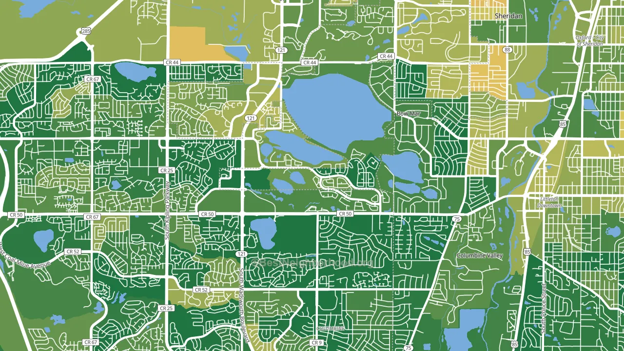 80123, CO block-group voter-turnout map