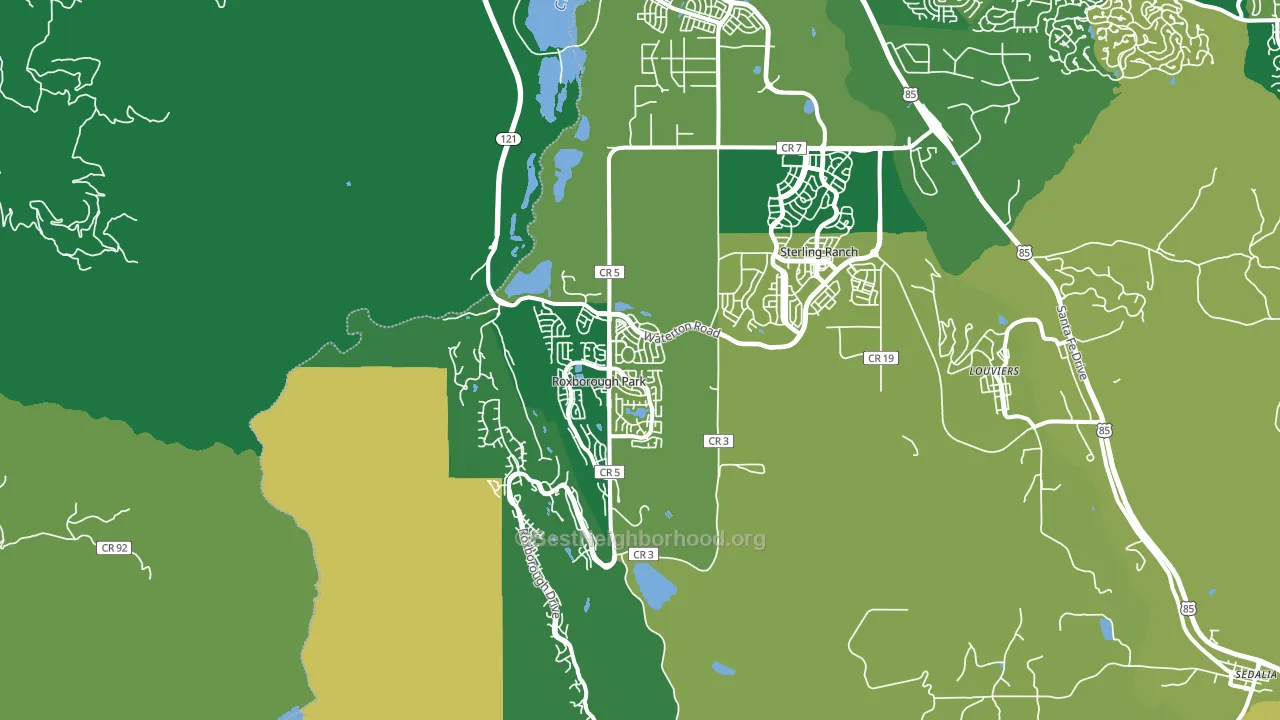 80125, CO block-group voter-turnout map