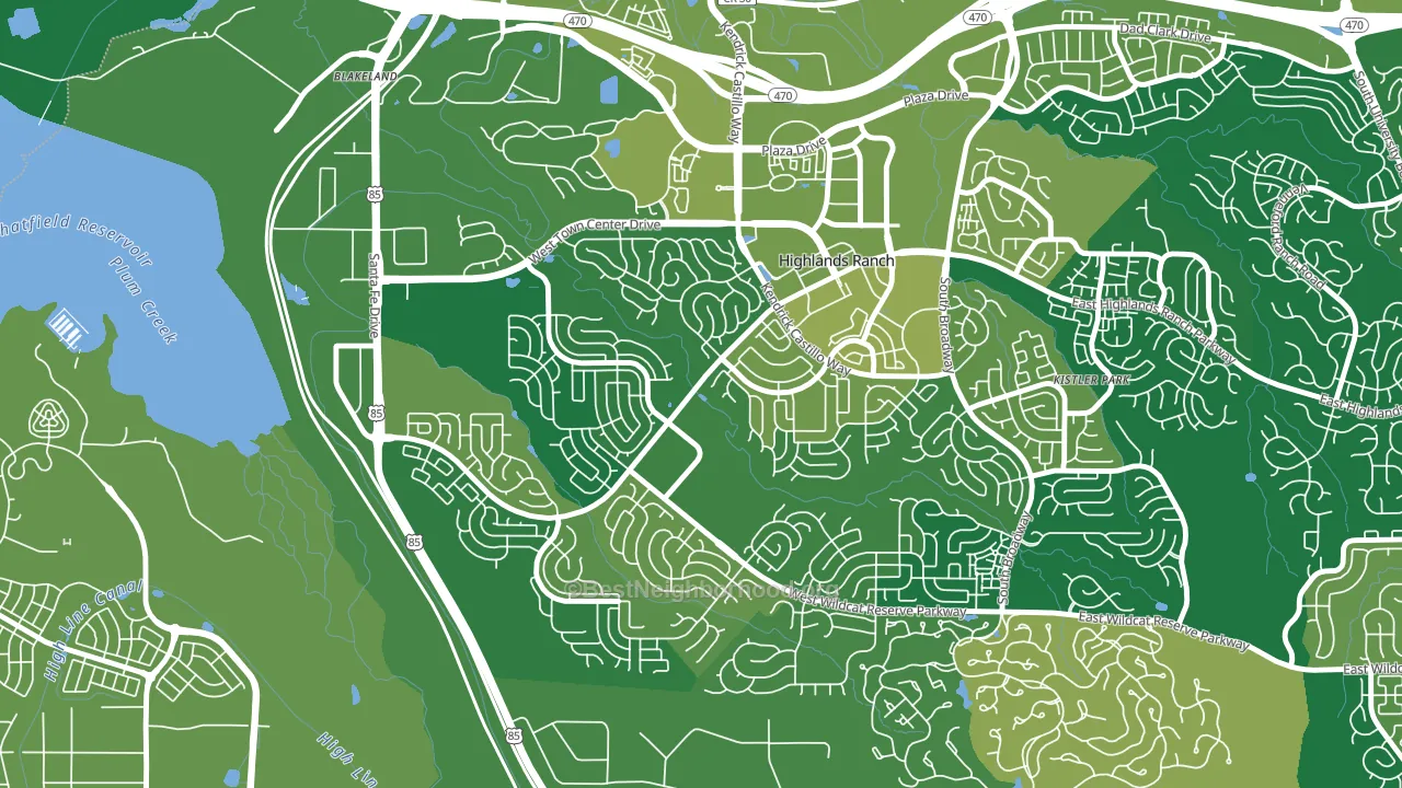 80129, CO block-group voter-turnout map
