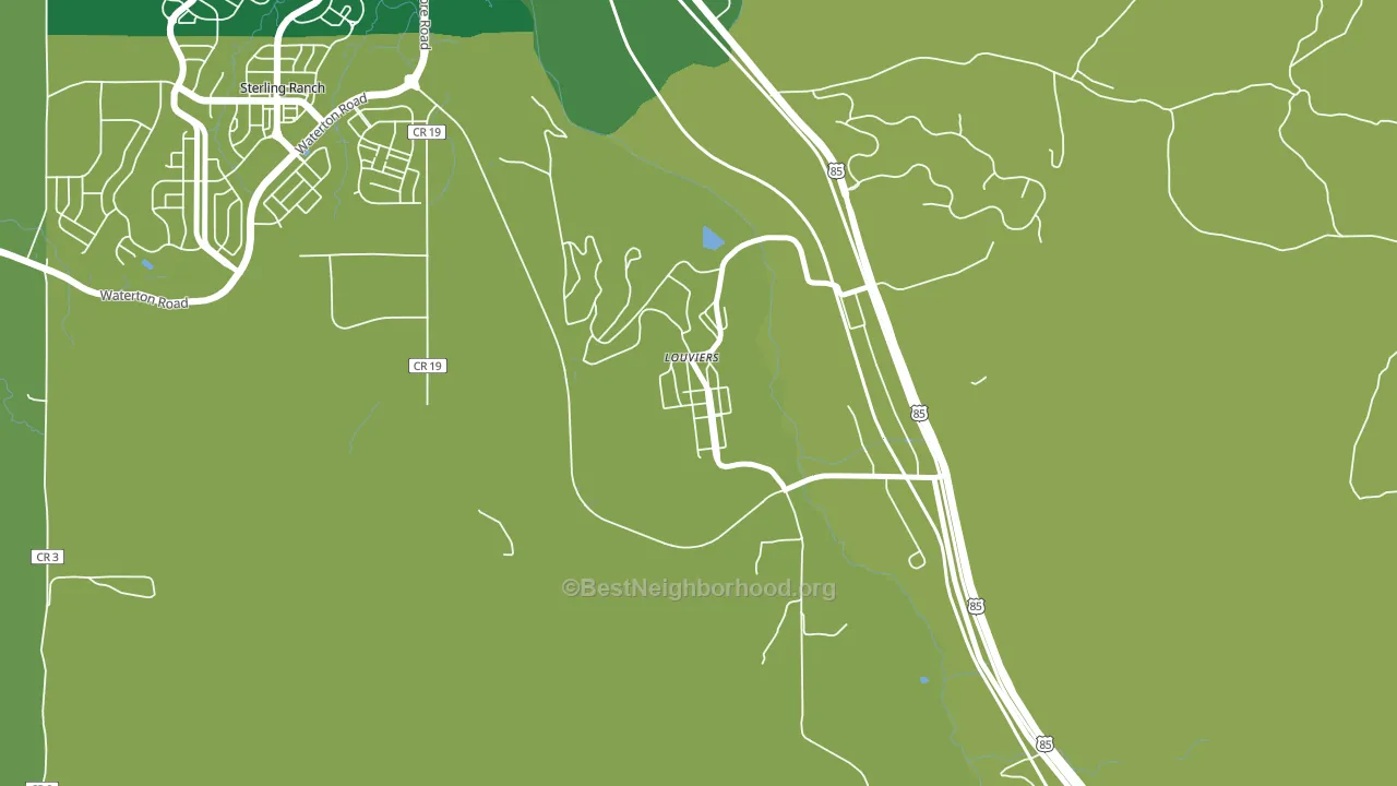80131, CO block-group voter-turnout map