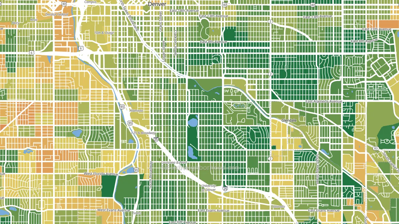 80209, CO block-group voter-turnout map