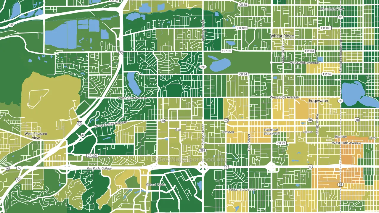 80215, CO block-group voter-turnout map