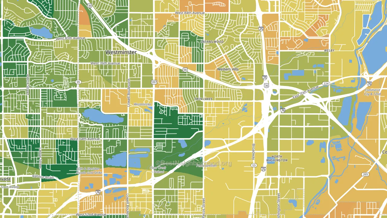 80221, CO block-group voter-turnout map
