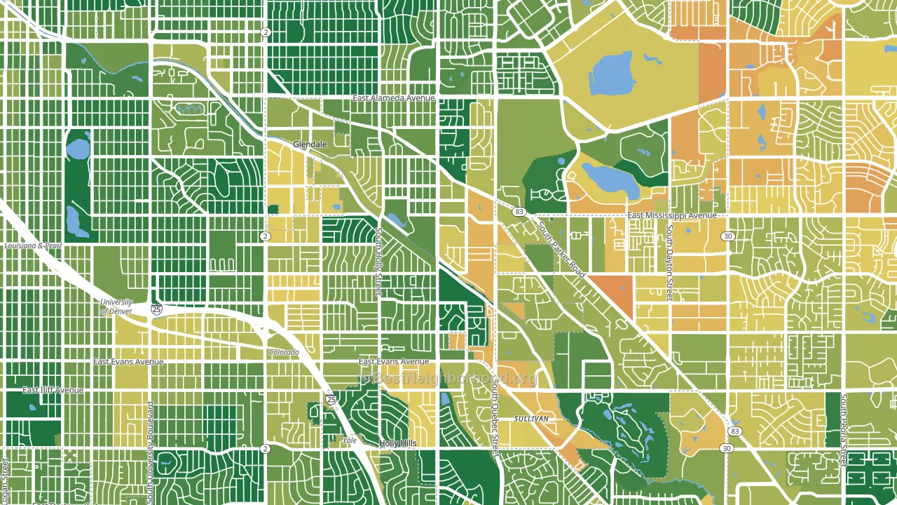 80224, CO block-group voter-turnout map