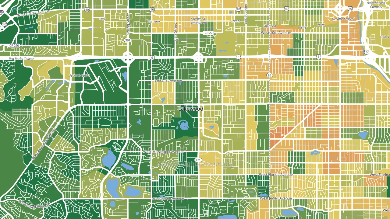 80226, CO block-group voter-turnout map