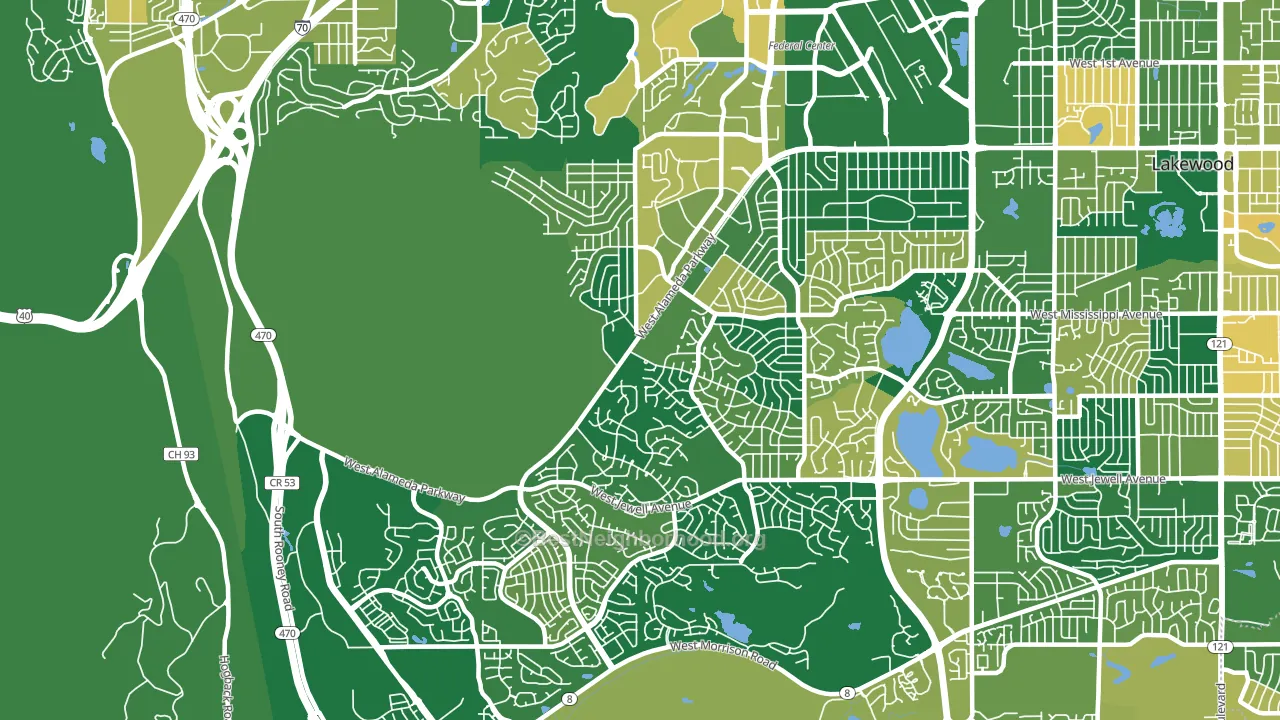 80228, CO block-group voter-turnout map