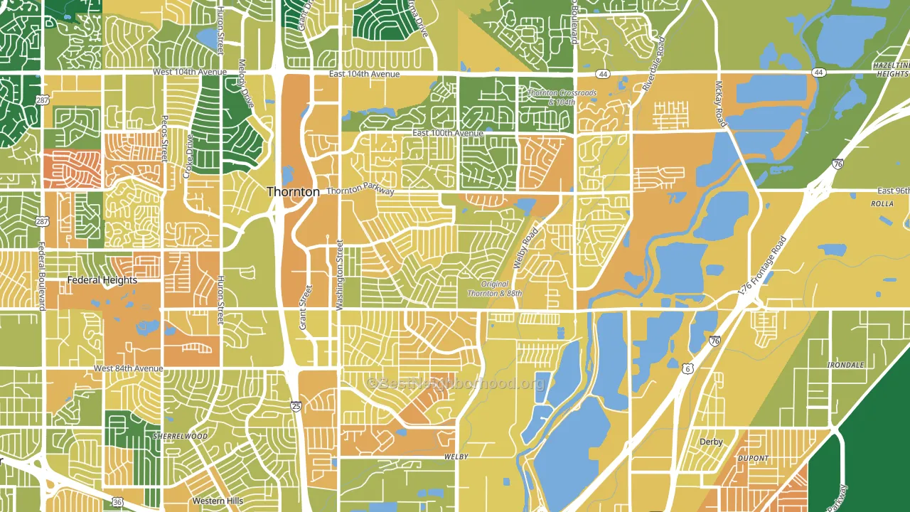 80229, CO block-group voter-turnout map