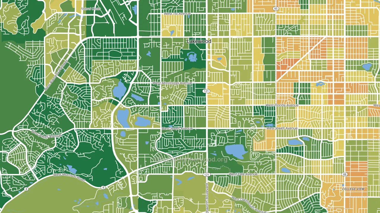 80232, CO block-group voter-turnout map