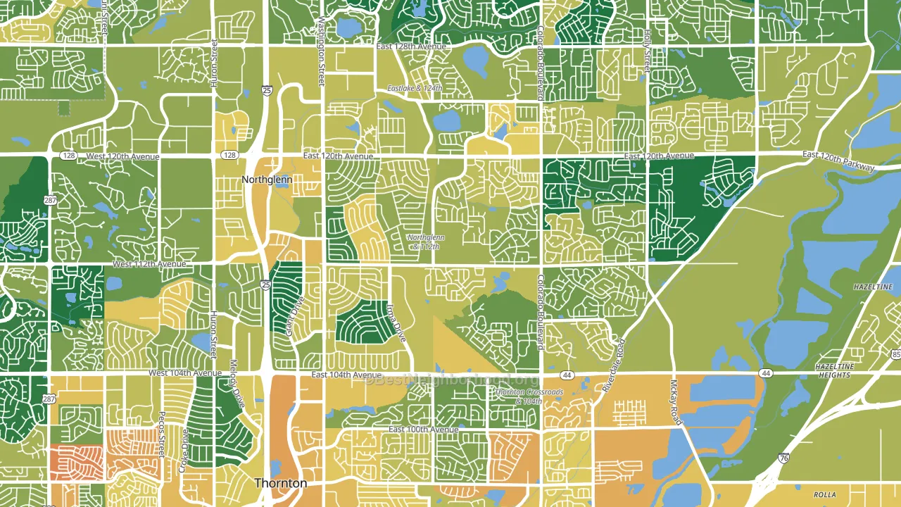 80233, CO block-group voter-turnout map