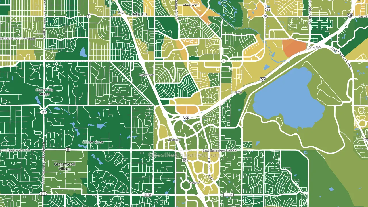 80237, CO block-group voter-turnout map