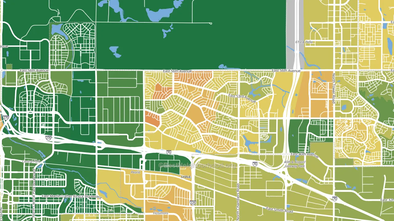 80239, CO block-group voter-turnout map