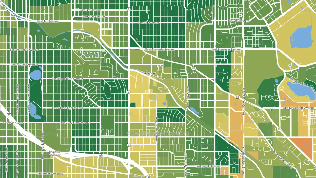 80246, CO block-group voter-turnout map