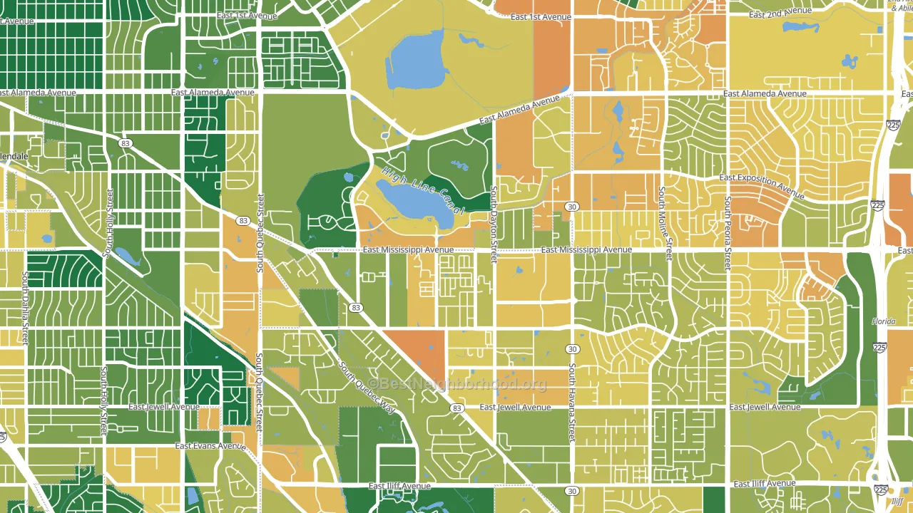80247, CO block-group voter-turnout map