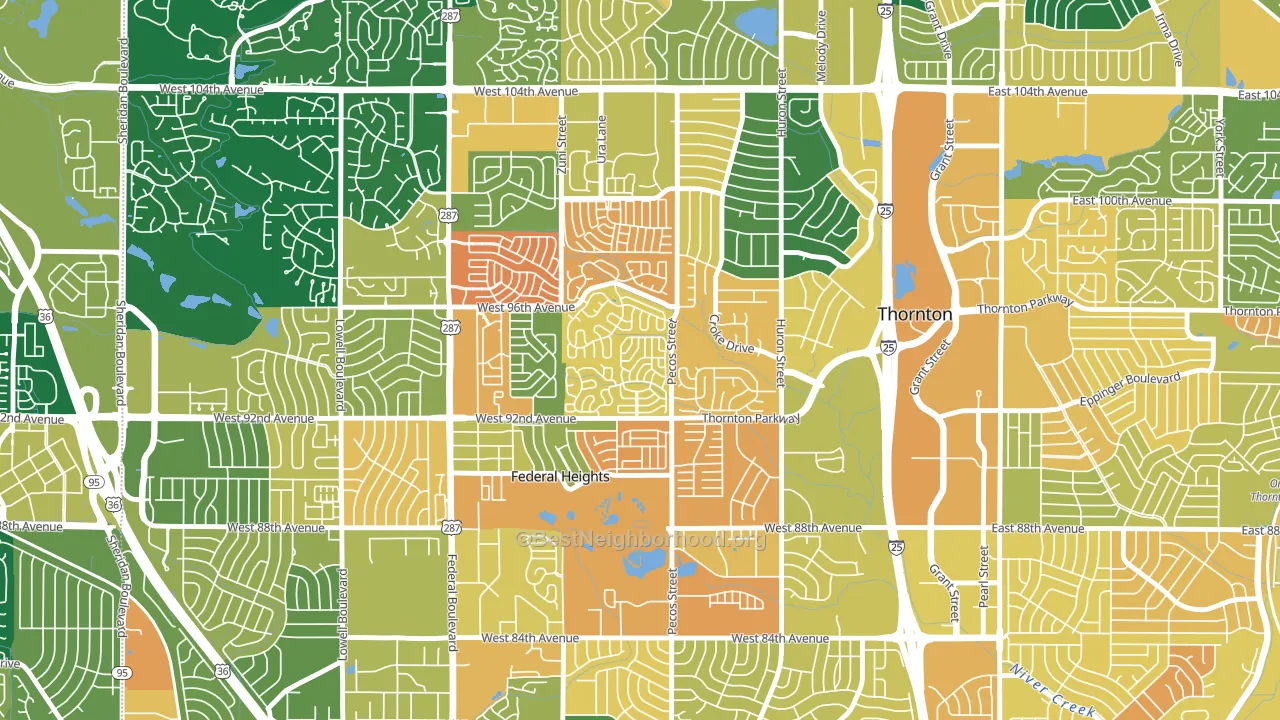80260, CO block-group voter-turnout map