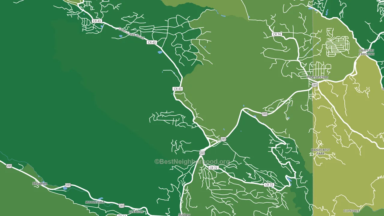 80421, CO block-group voter-turnout map