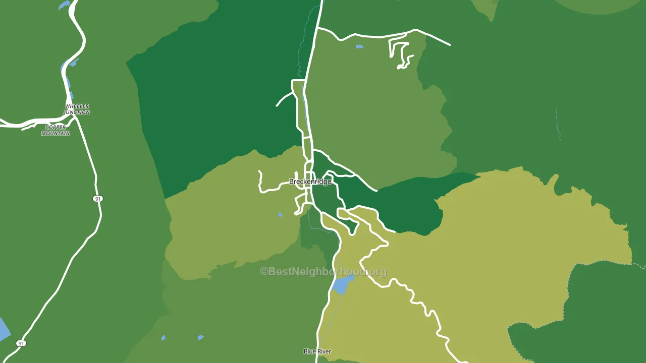 80424, CO block-group voter-turnout map