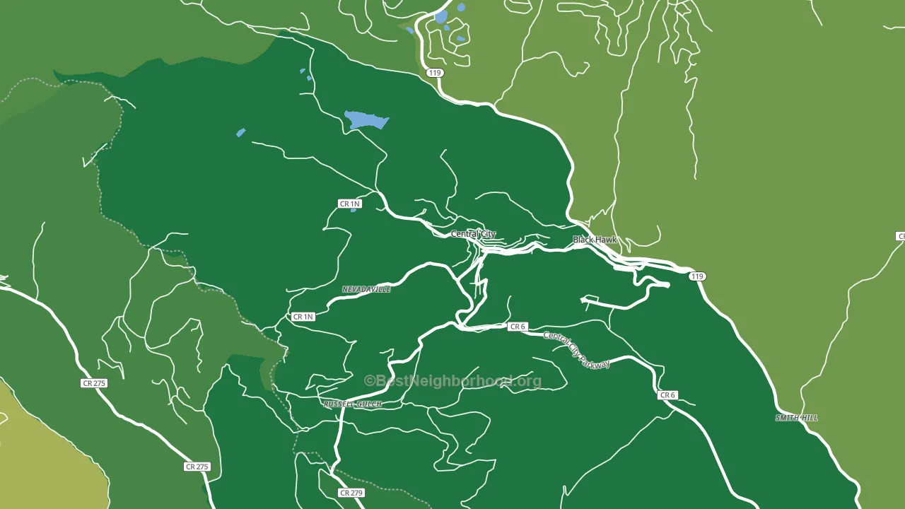 80427, CO block-group voter-turnout map