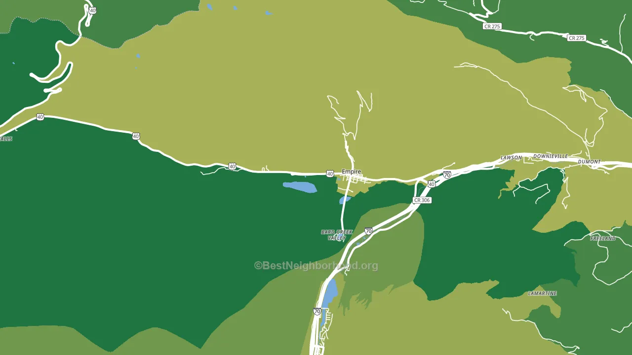 80438, CO block-group voter-turnout map