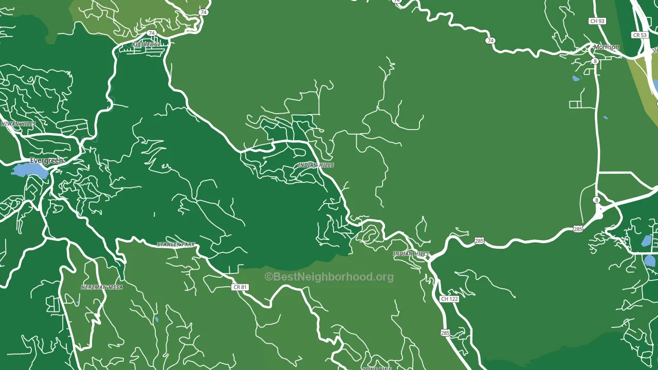 80454, CO block-group voter-turnout map