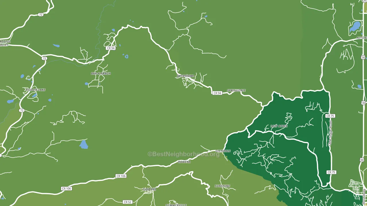 80455, CO block-group voter-turnout map
