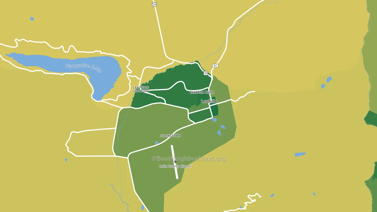 80461, CO block-group voter-turnout map