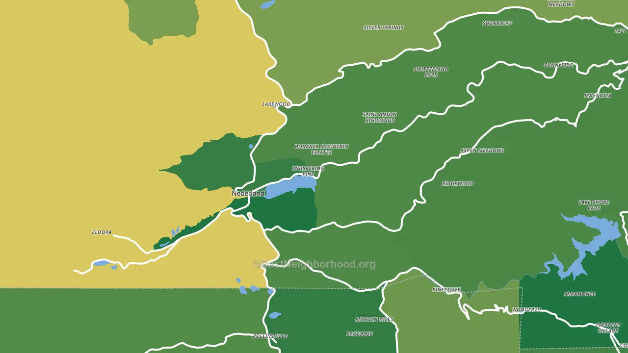 80466, CO block-group voter-turnout map