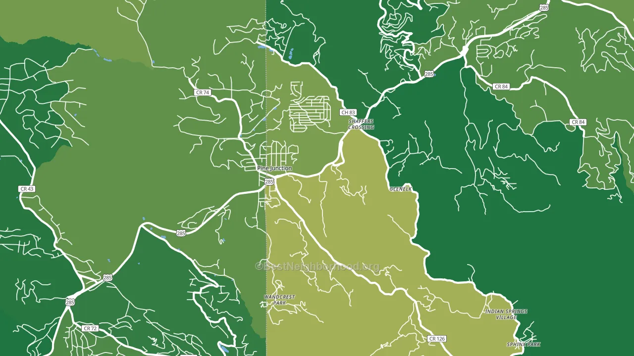 80470, CO block-group voter-turnout map