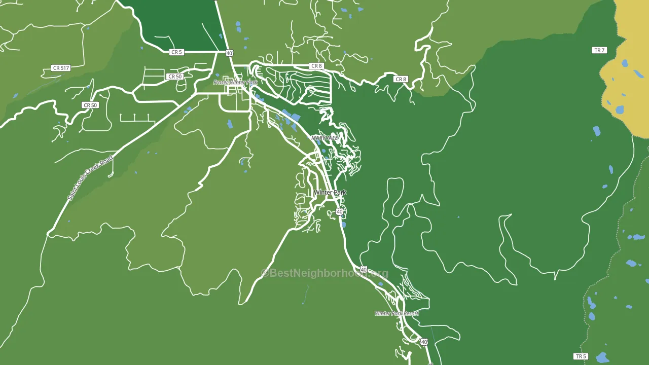 80482, CO block-group voter-turnout map