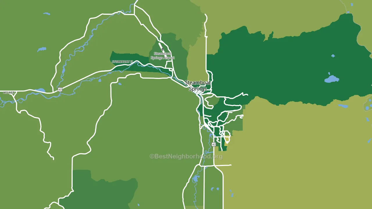 80487, CO block-group voter-turnout map